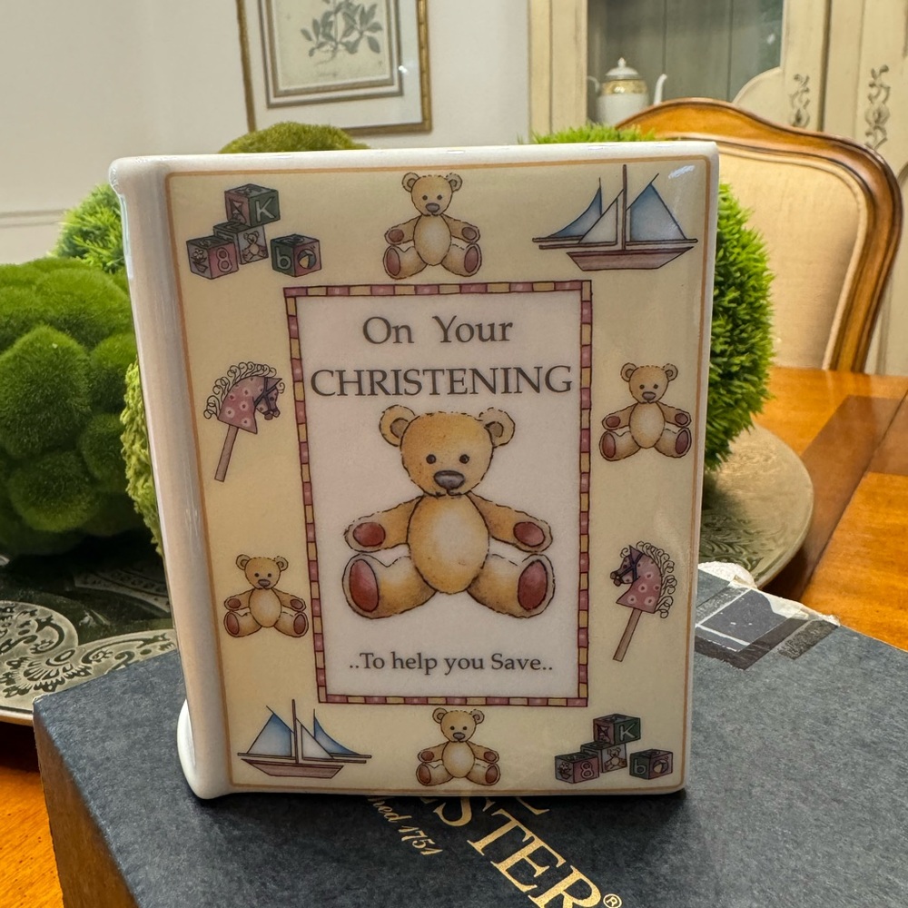 Royal Worcester Days of the Week Christening Money Box